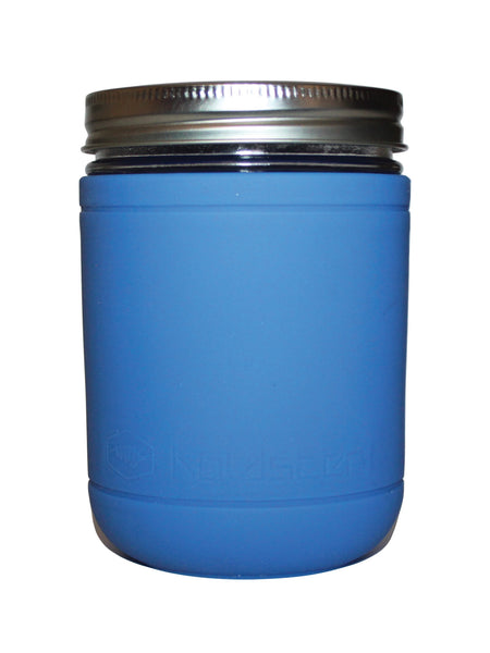 Mason Jar Mug With Straw And Lid Blue - T1C