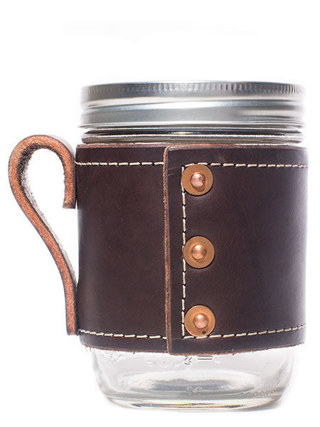 Leather Mason Jar Mug – Ellicott & Co.